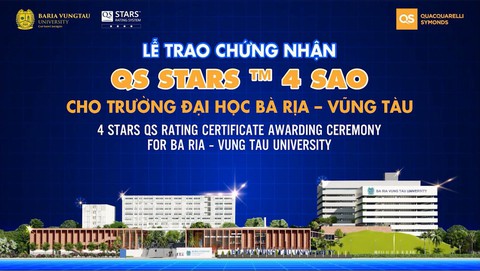 Trường ĐH Bà Rịa - Vũng Tàu được trao chứng nhận đạt chuẩn QS STARS ™ 4 sao - Ảnh 1. Trường ĐH Bà Rịa - Vũng Tàu được trao chứng nhận đạt chuẩn QS STARS ™ 4 sao - Ảnh 1.