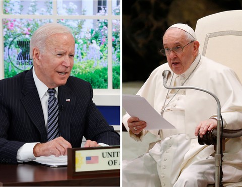 Tổng thống Biden có cuộc gặp dài bất thường với Giáo hoàng Francis - Ảnh 3. Tổng thống Biden có cuộc gặp dài bất thường với Giáo hoàng Francis - Ảnh 3.