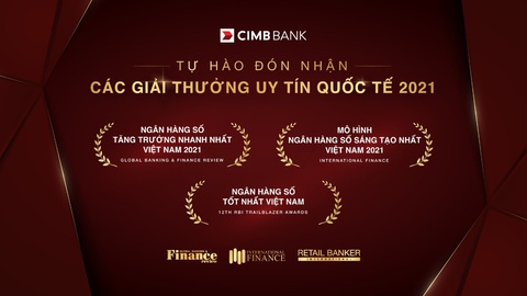 CIMB Việt Nam chinh phục giải thưởng ngân hàng số - Ảnh 1. CIMB Việt Nam chinh phục giải thưởng ngân hàng số - Ảnh 1.