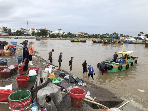 Từ 5-10, doanh nghiệp đảm bảo 3 tại chỗ mới được hoạt động trong cảng cá Phan Thiết - Ảnh 1. Từ 5-10, doanh nghiệp đảm bảo 3 tại chỗ mới được hoạt động trong cảng cá Phan Thiết - Ảnh 1.