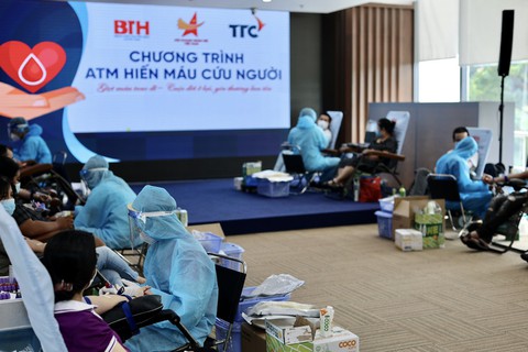 TTC đồng hành cùng ATM Hiến máu cứu người - Ảnh 1. TTC đồng hành cùng ATM Hiến máu cứu người - Ảnh 1.