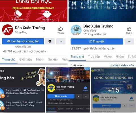Hàng chục fanpage confession trường đại học bị hacker đổi tên thành Đào Xuân Trường - Ảnh 1. Hàng chục fanpage confession trường đại học bị hacker đổi tên thành Đào Xuân Trường - Ảnh 1.