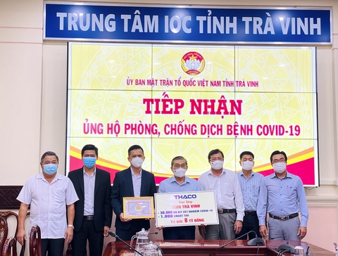 THACO trao tặng Trà Vinh 1.000 smart tivi dùng cho việc dạy và học trực tuyến - Ảnh 1. THACO trao tặng Trà Vinh 1.000 smart tivi dùng cho việc dạy và học trực tuyến - Ảnh 1.