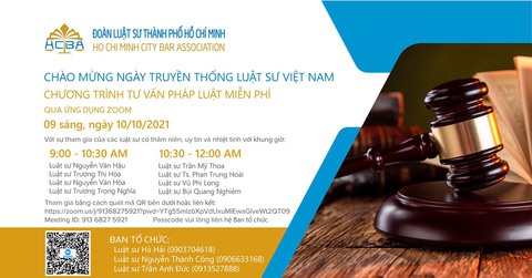 Ngày 10-10: Nhiều luật sư cùng giải đáp vấn đề an sinh xã hội miễn phí cho người dân - Ảnh 1. Ngày 10-10: Nhiều luật sư cùng giải đáp vấn đề an sinh xã hội miễn phí cho người dân - Ảnh 1.