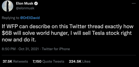 Elon Musk sẽ góp 6 tỉ USD cứu đói nếu LHQ ‘sao kê’ minh bạch - Ảnh 2. Elon Musk sẽ góp 6 tỉ USD cứu đói nếu LHQ ‘sao kê’ minh bạch - Ảnh 2.