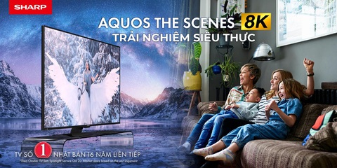 Sharp ra mắt TV 8K thế hệ thứ 2 với công nghệ màu sắc độc quyền mới - Ảnh 1. Sharp ra mắt TV 8K thế hệ thứ 2 với công nghệ màu sắc độc quyền mới - Ảnh 1.