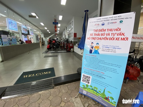 Hà Nội đổi xe máy cũ lấy xe mới: Ngày đầu tiên 121 người đăng ký - Ảnh 2. Hà Nội đổi xe máy cũ lấy xe mới: Ngày đầu tiên 121 người đăng ký - Ảnh 2.