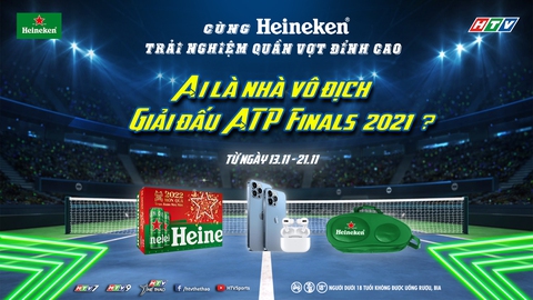 Cùng Heineken trải nghiệm quần vợt đỉnh cao - Ảnh 1. Cùng Heineken trải nghiệm quần vợt đỉnh cao - Ảnh 1.