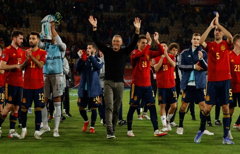 Tây Ban Nha là đội thứ 9 giành vé dự World Cup 2022 - Ảnh 1. Tây Ban Nha là đội thứ 9 giành vé dự World Cup 2022 - Ảnh 1.