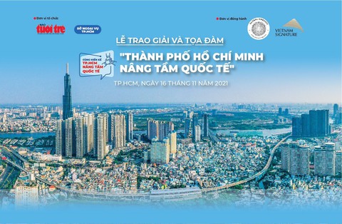 Lễ trao giải và tọa đàm diễn đàn hiến kế “TP.HCM nâng tầm quốc tế” - Ảnh 1. Lễ trao giải và tọa đàm diễn đàn hiến kế “TP.HCM nâng tầm quốc tế” - Ảnh 1.