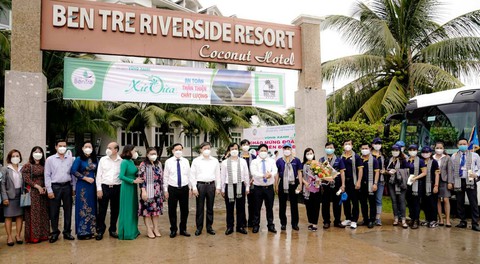 Lữ hành Saigontourist đưa đoàn khách đầu tiên đến Bến Tre - Ảnh 1. Lữ hành Saigontourist đưa đoàn khách đầu tiên đến Bến Tre - Ảnh 1.