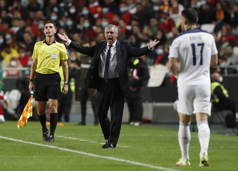 Mất vé vào tay Serbia, HLV Fernando Santos tuyên bố: Bồ Đào Nha chắc chắn sẽ dự World Cup 2022 - Ảnh 1. Mất vé vào tay Serbia, HLV Fernando Santos tuyên bố: Bồ Đào Nha chắc chắn sẽ dự World Cup 2022 - Ảnh 1.