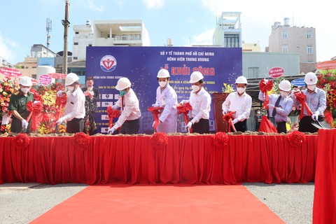 Bệnh viện Trưng Vương khởi công xây khu điều trị hơn 20.000m2 - Ảnh 1. Bệnh viện Trưng Vương khởi công xây khu điều trị hơn 20.000m2 - Ảnh 1.