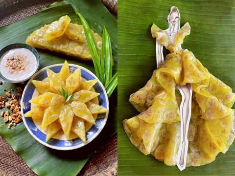 Bộ sưu tập thời trang làm từ bánh dân gian xác lập kỷ lục Việt Nam - Ảnh 9. Bộ sưu tập thời trang làm từ bánh dân gian xác lập kỷ lục Việt Nam - Ảnh 9.