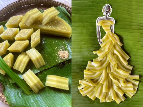 Bộ sưu tập thời trang làm từ bánh dân gian xác lập kỷ lục Việt Nam - Ảnh 10. Bộ sưu tập thời trang làm từ bánh dân gian xác lập kỷ lục Việt Nam - Ảnh 10.