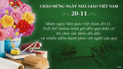 Xúc động giỏ hoa học trò cũ tặng cô giáo đã đi xa - Ảnh 1. Xúc động giỏ hoa học trò cũ tặng cô giáo đã đi xa - Ảnh 1.