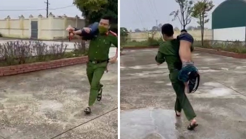 Bí thư Đoàn và phó Công an xã cứu cháu bé thoát chết đuối - Ảnh 1. Bí thư Đoàn và phó Công an xã cứu cháu bé thoát chết đuối - Ảnh 1.