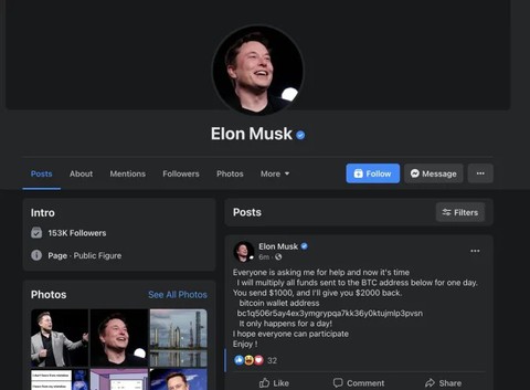Facebook cấp dấu tick xanh cho tài khoản nghi lừa đảo bitcoin - Ảnh 1. Facebook cấp dấu tick xanh cho tài khoản nghi lừa đảo bitcoin - Ảnh 1.