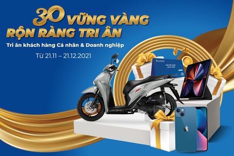 Sacombank tri ân khách hàng nhân kỷ niệm 30 năm thành lập - Ảnh 1. Sacombank tri ân khách hàng nhân kỷ niệm 30 năm thành lập - Ảnh 1.