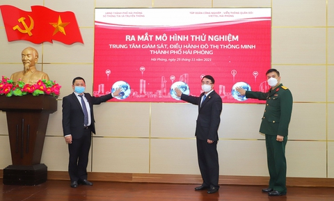 Ra mắt mô hình thử nghiệm Trung tâm giám sát, điều hành đô thị thông minh Hải Phòng - Ảnh 1. Ra mắt mô hình thử nghiệm Trung tâm giám sát, điều hành đô thị thông minh Hải Phòng - Ảnh 1.