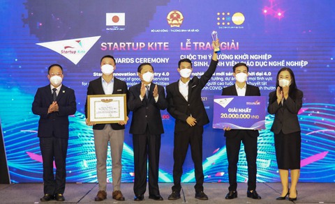 Gậy thông minh giành quán quân Startup Kite 2021 - Ảnh 1. Gậy thông minh giành quán quân Startup Kite 2021 - Ảnh 1.