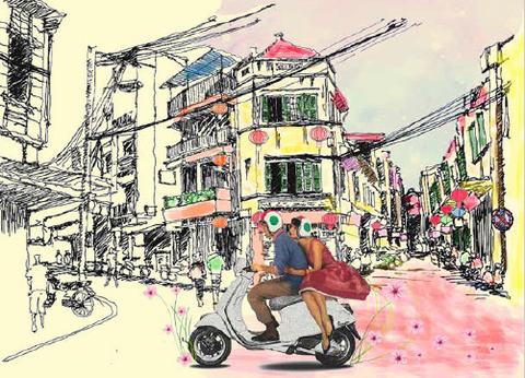 Vespa lắc lư trên đường đất - Ảnh 1. Vespa lắc lư trên đường đất - Ảnh 1.