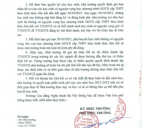 Cấm rồi lại cho trường nghệ thuật dạy giáo dục thường xuyên tại trường - Ảnh 1. Cấm rồi lại cho trường nghệ thuật dạy giáo dục thường xuyên tại trường - Ảnh 1.