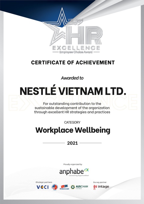 Nestlé Việt Nam được vinh danh với an sinh tại môi trường làm việc tốt nhất - Ảnh 5. Nestlé Việt Nam được vinh danh với an sinh tại môi trường làm việc tốt nhất - Ảnh 5.
