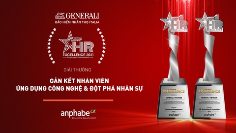 Generali khẳng định thương hiệu nhà tuyển dụng với hai giải thưởng Nhân Sự Xuất Sắc 2021 - Ảnh 1. Generali khẳng định thương hiệu nhà tuyển dụng với hai giải thưởng Nhân Sự Xuất Sắc 2021 - Ảnh 1.