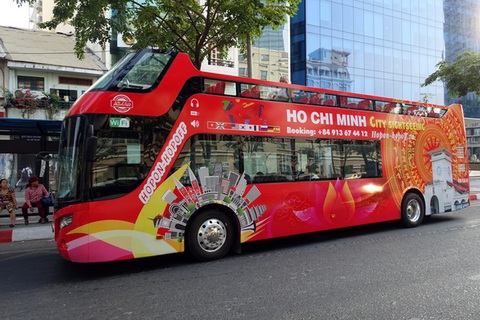 Điều chỉnh hoạt động tuyến buýt mui trần vòng quanh khu trung tâm TP.HCM - Ảnh 1. Điều chỉnh hoạt động tuyến buýt mui trần vòng quanh khu trung tâm TP.HCM - Ảnh 1.