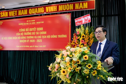 Trường ĐH Tài chính - marketing có tân hiệu trưởng 8X - Ảnh 1. Trường ĐH Tài chính - marketing có tân hiệu trưởng 8X - Ảnh 1.