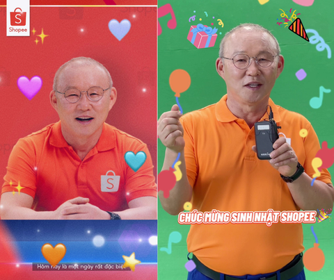 Thầy Park gửi lời chúc mừng sinh nhật Shopee bằng Tiếng Việt - Ảnh 1.