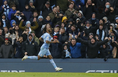Man City xây chắc ngôi đầu bảng, Sterling ghi bàn thứ 100 - Ảnh 2. Man City xây chắc ngôi đầu bảng, Sterling ghi bàn thứ 100 - Ảnh 2.