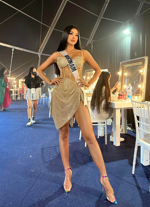 Kim Duyên gây ấn tượng tại bán kết Miss Universe 2021 - Ảnh 5. Kim Duyên gây ấn tượng tại bán kết Miss Universe 2021 - Ảnh 5.
