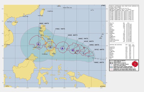 Bão Rai hướng vào nam Biển Đông - Ảnh 2. Bão Rai hướng vào nam Biển Đông - Ảnh 2.