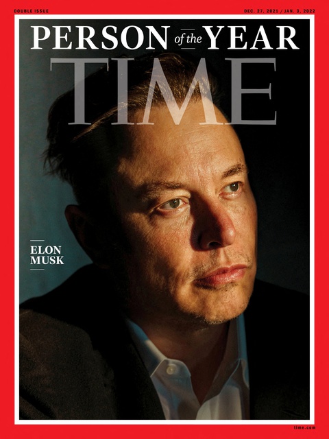 Tỉ phú Elon Musk được tạp chí Time chọn là Nhân vật của năm 2021 - Ảnh 1. Tỉ phú Elon Musk được tạp chí Time chọn là Nhân vật của năm 2021 - Ảnh 1.