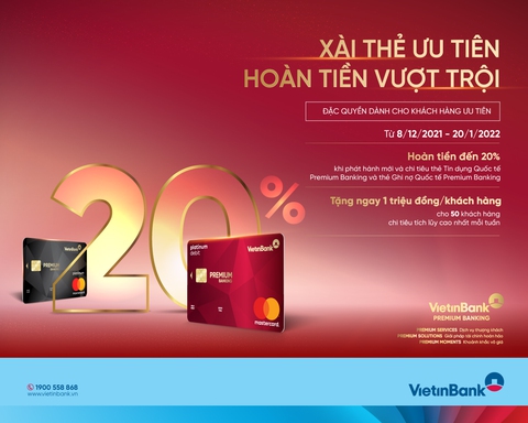 Xài thẻ ưu tiên - Hoàn tiền vượt trội cùng thẻ VietinBank Premium Banking - Ảnh 1. Xài thẻ ưu tiên - Hoàn tiền vượt trội cùng thẻ VietinBank Premium Banking - Ảnh 1.