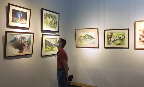 Họa sĩ 42 nước triển lãm tranh quốc tế thời bình thường mới - Ảnh 1. Họa sĩ 42 nước triển lãm tranh quốc tế thời bình thường mới - Ảnh 1.