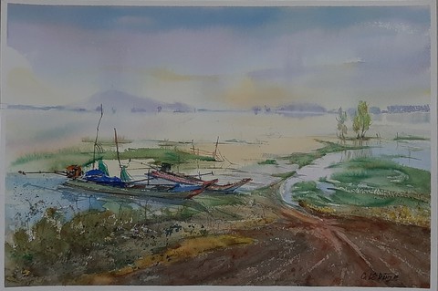Họa sĩ 42 nước triển lãm tranh quốc tế thời bình thường mới - Ảnh 8. Họa sĩ 42 nước triển lãm tranh quốc tế thời bình thường mới - Ảnh 8.