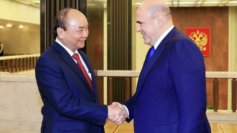 Chủ tịch nước Nguyễn Xuân Phúc hội kiến Thủ tướng Nga Mikhail Mishustin - Ảnh 1. Chủ tịch nước Nguyễn Xuân Phúc hội kiến Thủ tướng Nga Mikhail Mishustin - Ảnh 1.