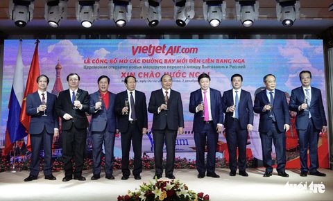 Chủ tịch nước chứng kiến Vietjet công bố đường bay thẳng Việt Nam - Matxcơva - Ảnh 1. Chủ tịch nước chứng kiến Vietjet công bố đường bay thẳng Việt Nam - Matxcơva - Ảnh 1.