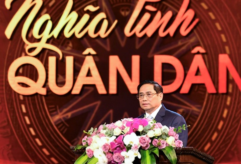 Thủ tướng: Cảm động và thân thương những người con của Nhân dân mang sứ mệnh màu xanh áo lính - Ảnh 1. Thủ tướng: Cảm động và thân thương những người con của Nhân dân mang sứ mệnh màu xanh áo lính - Ảnh 1.
