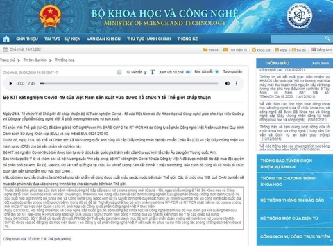 Bộ Khoa học - công nghệ gỡ tin kit xét nghiệm COVID-19 của Việt Nam được WHO chấp thuận - Ảnh 2. Bộ Khoa học - công nghệ gỡ tin kit xét nghiệm COVID-19 của Việt Nam được WHO chấp thuận - Ảnh 2.