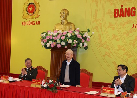 Tổng bí thư Nguyễn Phú Trọng chỉ đạo Hội nghị Đảng ủy Công an Trung ương - Ảnh 1. Tổng bí thư Nguyễn Phú Trọng chỉ đạo Hội nghị Đảng ủy Công an Trung ương - Ảnh 1.