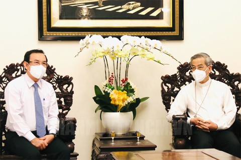 Bí thư Nguyễn Văn Nên chúc Giáng sinh đồng bào Công giáo - Ảnh 1. Bí thư Nguyễn Văn Nên chúc Giáng sinh đồng bào Công giáo - Ảnh 1.