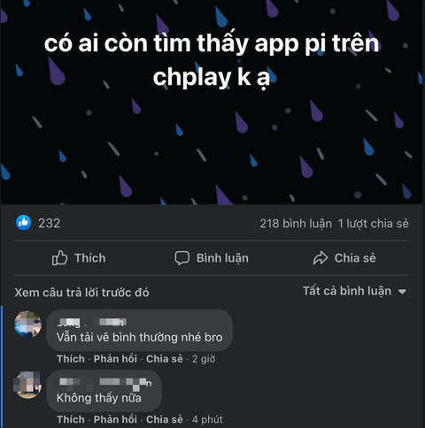 Ứng dụng ‘đào’ tiền ảo Pi Network biến mất khỏi kho ứng dụng Google Play - Ảnh 1. Ứng dụng ‘đào’ tiền ảo Pi Network biến mất khỏi kho ứng dụng Google Play - Ảnh 1.