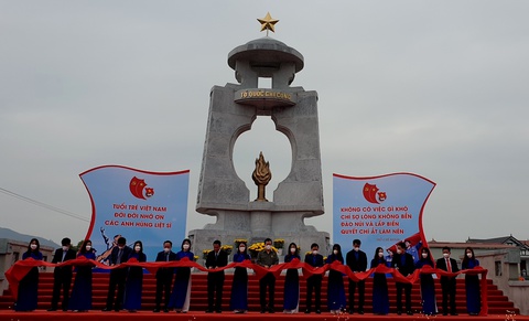 Khu tưởng niệm Đại đội thanh niên xung phong C283 tại Quảng Bình hoàn thành - Ảnh 1. Khu tưởng niệm Đại đội thanh niên xung phong C283 tại Quảng Bình hoàn thành - Ảnh 1.
