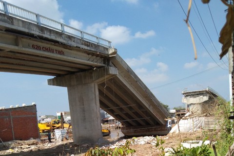 Làm rõ trách nhiệm các đơn vị trong vụ sập cầu 54 tỉ - Ảnh 1. Làm rõ trách nhiệm các đơn vị trong vụ sập cầu 54 tỉ - Ảnh 1.