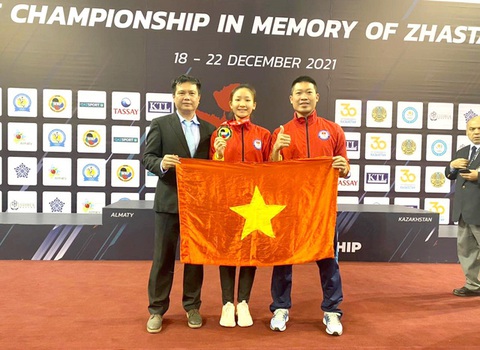 Đội tuyển karatedo lập kỳ tích, giành thêm 2 huy chương vàng Giải vô địch karatedo châu Á 2021 - Ảnh 1. Đội tuyển karatedo lập kỳ tích, giành thêm 2 huy chương vàng Giải vô địch karatedo châu Á 2021 - Ảnh 1.