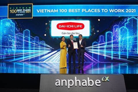 Dai-ichi Life Việt Nam vào Top 3 ‘Nơi làm việc tốt nhất’ ngành bảo hiểm năm 2021 - Ảnh 1. Dai-ichi Life Việt Nam vào Top 3 ‘Nơi làm việc tốt nhất’ ngành bảo hiểm năm 2021 - Ảnh 1.